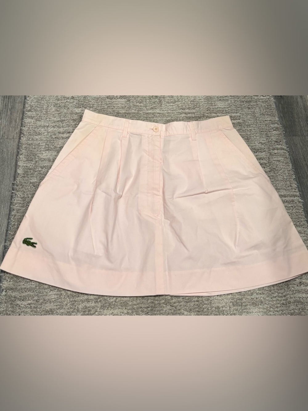 Lacoste Soft Pink Pleated Mini Skirt size 14 (M)NWOT